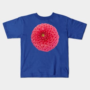 Red Dahlia Flower Kids T-Shirt